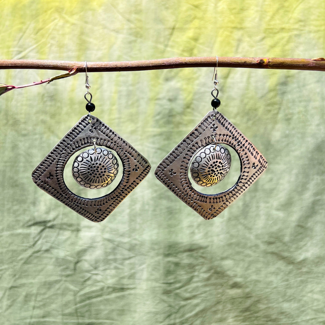 Almasi Brass Earrings